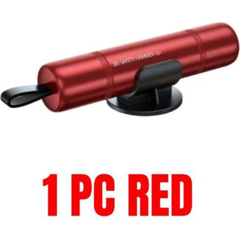 Marteau de sécurité de voiture 2 en 1,brise-verre d'urgence,outil de sauvetage pour couper la ceinture de sécurité- 1 Pc red[F7]