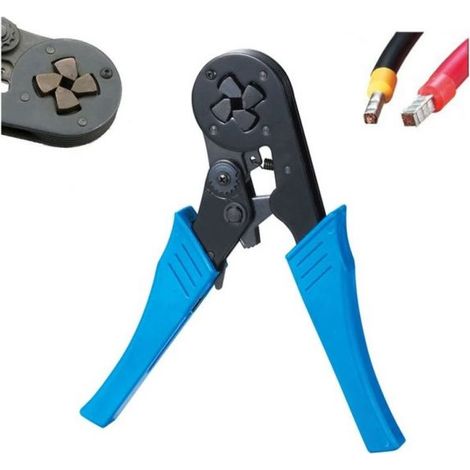 PINZA CRIMPATRICE PER TUBETTI TERMINALI SINGOLI DA 4 A 16 mm² CAVI 12-6 AWG