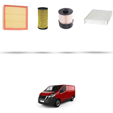 Kit tagliando 4 filtri compatibile con Nissan NV300 (X82) 2.0 DCI 125KW Dal 2019 (1/5)
