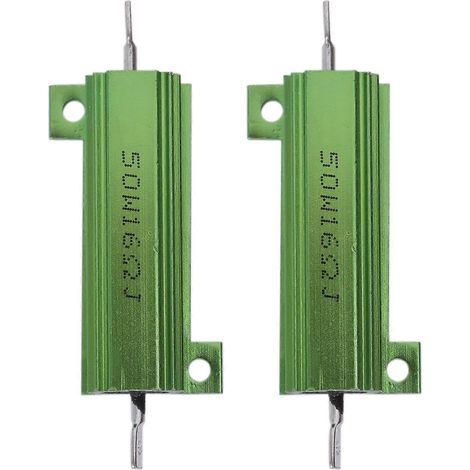 Grüne, drahtgewickelte Chassis-Einbauwiderstände in Aluminiumgehäuse (1/5)