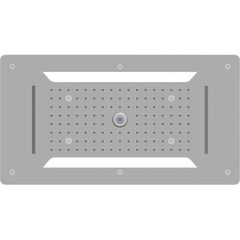 BERNSTEIN - Douche de tête encastrable au plafond XXL- douche de tête en acier inoxydable DPG5030 - 70x38cm