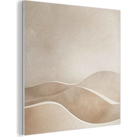 CUADRO ACÚSTICO Beige - Naturaleza - Abstracto - Moderno Cuadros Decoracion Salon Modernos 90x90 (1/5)
