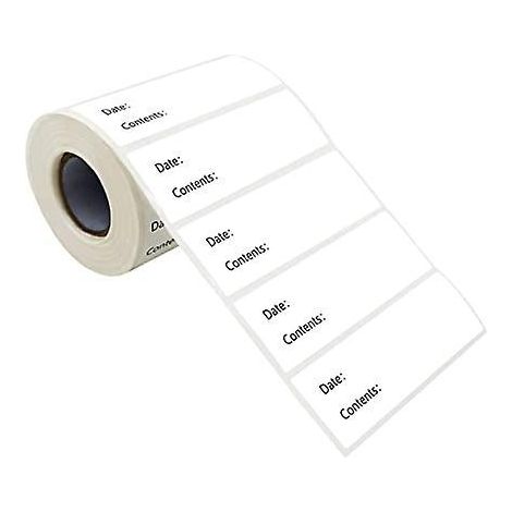 500 Rollen Etikettenpapier für Kühlschrank und Gefrierschrank, wasser- und ölabweisend, mit Perforation und ablösbarem Kleber (1/5)