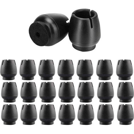 32 tapas de goma para patas de sillas con protectores de fieltro, almohadillas antideslizantes antiarañazos para patas de mesas y muebles de 12 a 16 mm. (1/5)