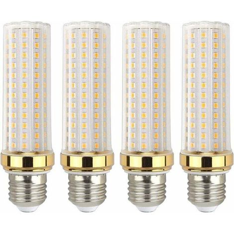 Ampoule E27 LED 20W Blanc Chaud, Équivalent à Lampe Halogène E27 150W, Ampoule LED Mais E27 Chaud pour Garage/Studio, lot de 4, - RWAmpoule LED E27 (1/5)