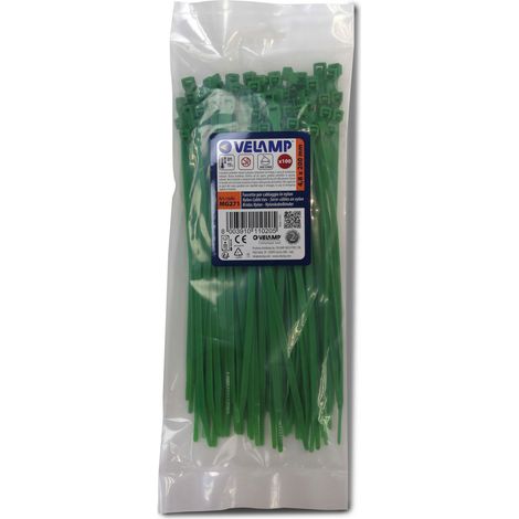 FASCETTE VERDI IN NYLON 4,8X200 - 100PZ (1/5)