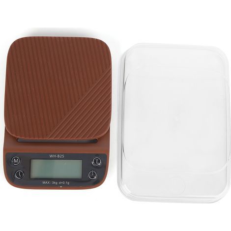 Küchenwaage 3000 g, 0,1 g Genauigkeit, mit Timer für Kaffee und Speisen, WH-B25 (1/5)