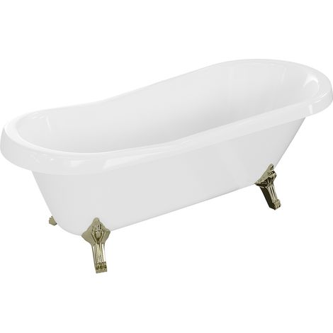 Mexen Retro freistehende Badewanne 170 x 75 cm, Weiß, Gold Beine - 53251707500-50 (1/5)