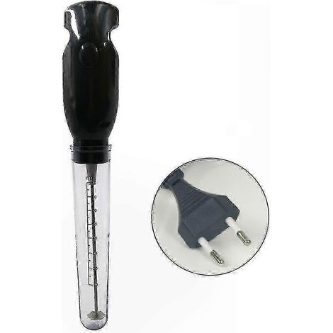 Batteur électrique à main pour fouetter, mélanger et faire mousser - Idéal pour le café, le lait, les œufs et les desserts - Noir - Prise UE (1/5)