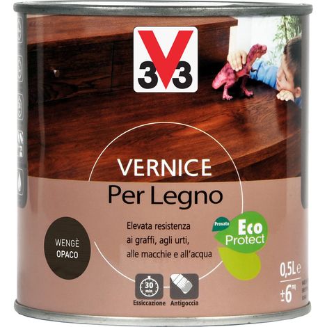 V33 VERNICE PER LEGNO Wengè Opaco 0,5 L (1/2)