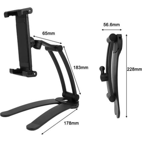 Support de tablette, support de téléphone réglable en alliage d'aluminium pour iPhone, iPad mini, Kindle, Switch, HUAWEI, Samsung (1/4)