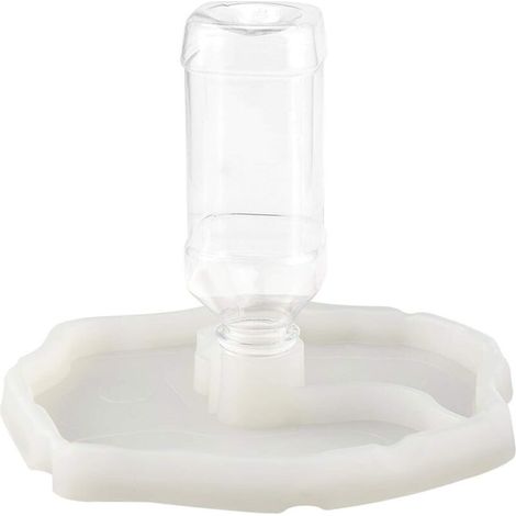 Distributeur Eau, Distributeur 2 en 1 de Nourriture Anti Debordement Bol, Gamelle en Plastique pour Tortue Terrestre Gecko – Lumineux (1/5)