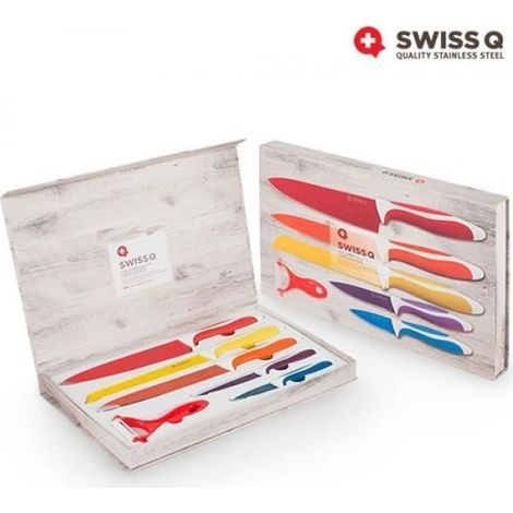 COUTEAUX REVÊTEMENT CÉRAMIQUE SWISS Q (6 PIÈCES) (1/3)