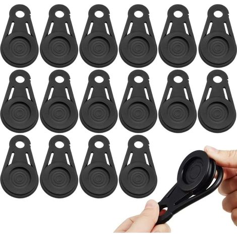 16 PCS Pince pour Bache, pince bache piscine, Clip De Tente De Camping,Attache Bache Clips De Fixation,Vent Clip pour pour Fixation De Cordons Et Tentes Camping Et Randonnée (1/5)