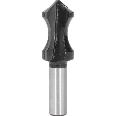 Fraise à bois 1/2 pouce queue ronde, outil de coupe rainurage noir pour bricolage menuiserie (1/5)