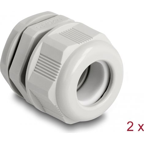 Delock EX Prensaestopas M25 gris 2 piezas