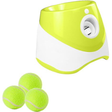 Lanceur de tennis automatique pour chien jouet interactif pour dressage canin machine a balles pour petit chien divertissement