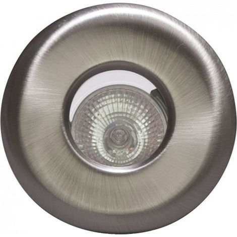 Litecraft Penrith Recessed Downlight Fixed Ceiling Spotlight - Brushed Chrome