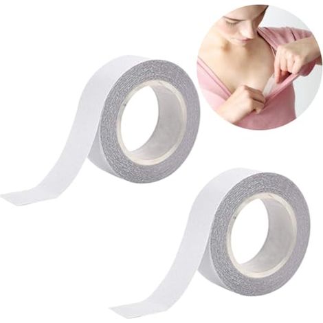 [JAMAIS UTILISÉ]Fc'Noqgn 2 Rouleaux de Ruban de Mode, Double Face, Transparent, Ruban Double Face, vêtements, Ruban de Corps, Bandes adhésives, vêtements et Peau, Ruban de Tissu, Ruban de beauté, Ruba (1/5)