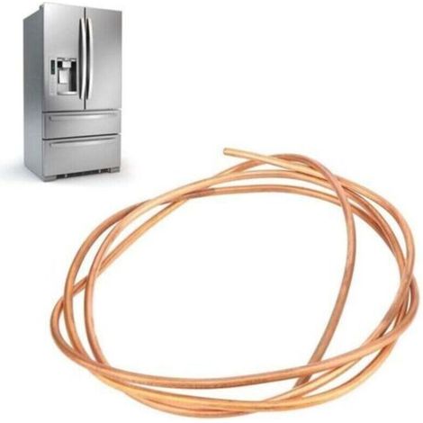 Tuyau de Tube en Cuivre de 2m, Tube de Cuivre 6mm (OD), 5mm (ID), C1100 T2, pour le réfrigérateur, le congélateur et le climatiseur