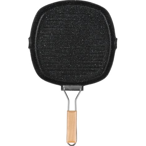 28 cm Antihaft-Steakpfanne mit Klappgriff, ideal zum Grillen und für praktisches Kochen (1/5)