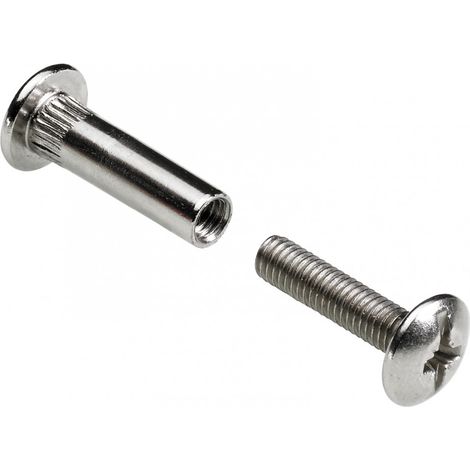 HETTICH Lot de 4 vis d'assemblage acier nickelé HETTICH, l.50 mm