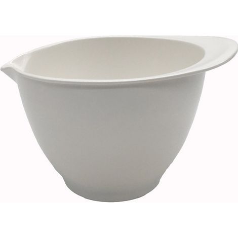 Bol de Mélange, 1 L, Avec Verseur, MÉLAMINE, Blanc, 3154227W (1/5)
