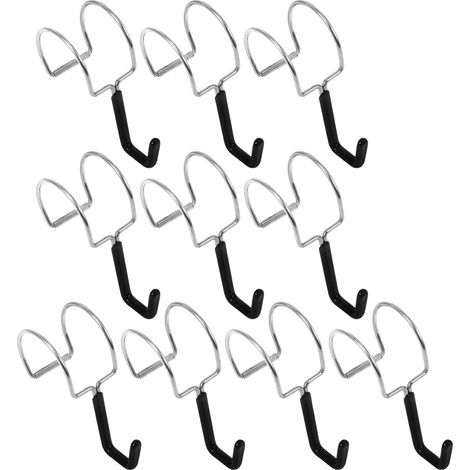 Lot de 10 Crochets en Acier Inoxydable Forme S, Design Élégant, Résistants et Légers, pour Rangement Serviette Salle de Bain et Balcon (1/5)