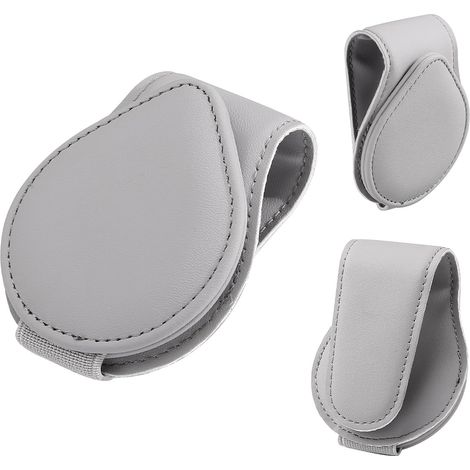 Porte Lunettes pour Voiture, Support pour Lunettes de Soleil Carte Ticket, Blanc, Accessoires Auto, 1pc (1/5)