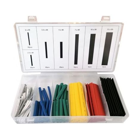 Kit 127 guaine termoretraibili termorestringenti guaina per cavo elettrico (1/5)