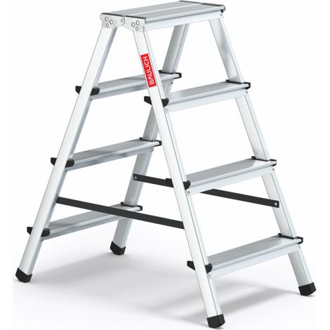 Échelle HOME 2x4 en aluminium, double face, 4 marches, capacité 120 kg (1/5)