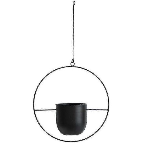 Pots de fleurs suspendus minimalistes en métal pour l'intérieur et l'extérieur (1/5)
