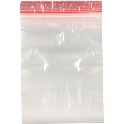 Lot de 100 sachets à fermeture à pression - 25 x 35 cm - En plastique - Fermeture à pression - 40 tailles au choix (1/4)