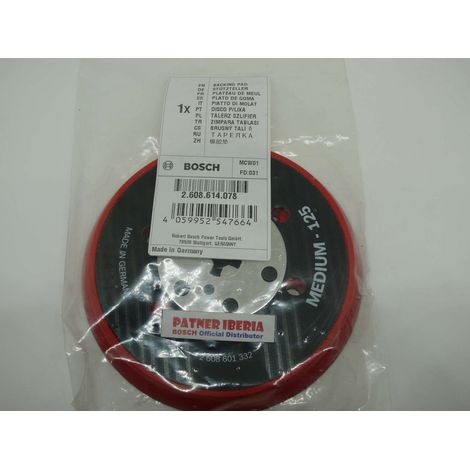 Repuesto original BOSCH 2608614078  Plato de goma GET GEX