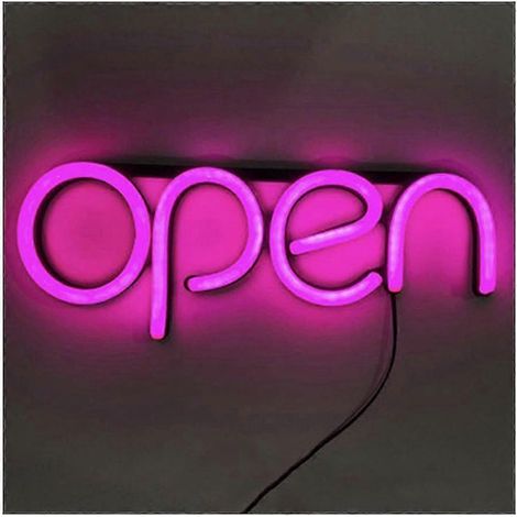 Enseigne lumineuse LED néon « Ouvert » pour bar, club, karaoké, décoration murale, éclairage commercial (1/5)