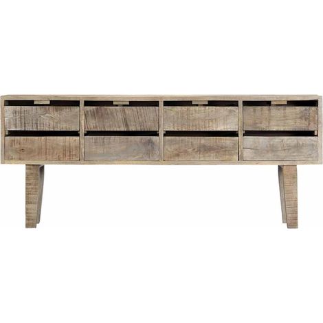 Maison Exclusive - Credenza 140x30x60 cm in Legno Massello di Mango (1/5)
