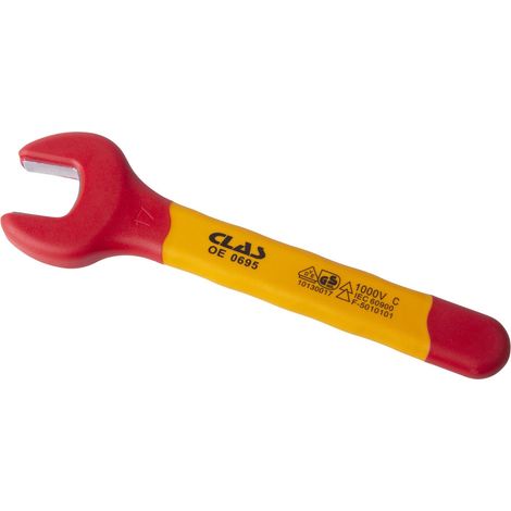 Clé plate isolée 17mm - OE 0695 - CLAS Equipements