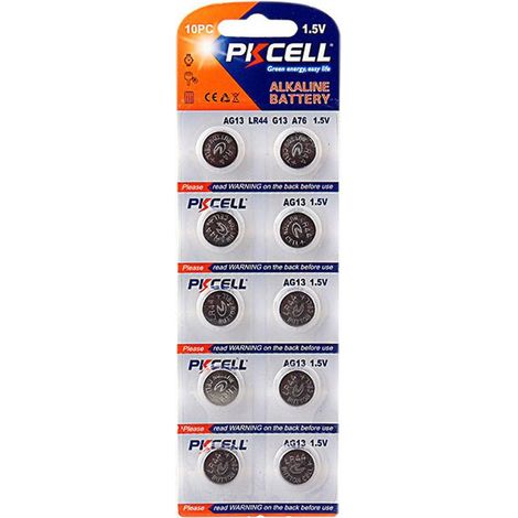 10 Knopfzellen AG13 Super Alkaline 1.5V PKCell (1/2)