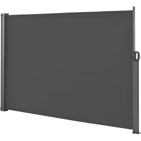 Toldo lateral para balcón acero y poliéster 180 x 300 cm antracita 030006576 (1/4)
