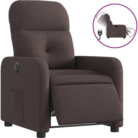 Maison Exclusive - Relaxsessel Elektrisch Dunkelbraun Stoff