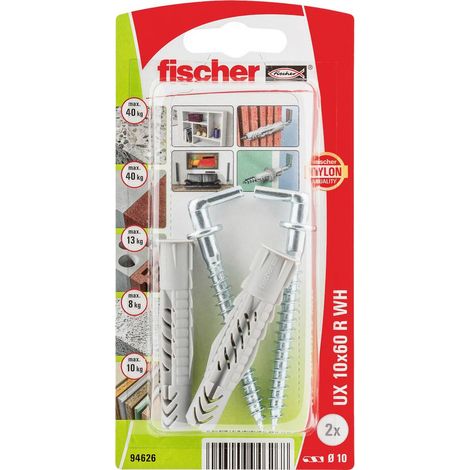 Fischer 094626 UX 10 x 60 R WH K NV Tassello universale 60 mm 1 KIT (1/5)