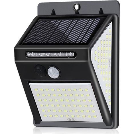 Outdoor Solar Wall Light, Waterproof with Motion Sensor, 144 LEDs, Solar Light, Outdoor Lighting, Security Lamp (1/4)