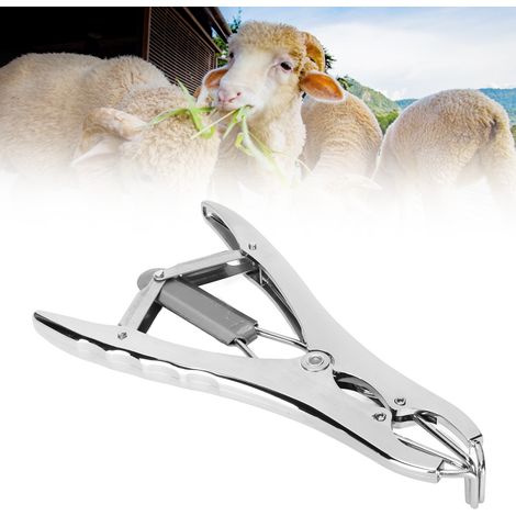Pince à castration élastique sans effusion de sang en alliage d'aluminium pour la coupe de la queue des animaux de ferme (1/5)