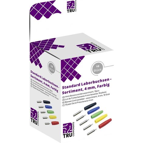 TRU COMPONENTS BANNENSTECKER-KUPPLUNG SET 4MM 10TLG BUN (1/2)