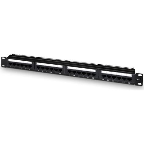 Patch Panel Aisens A141-0308/ 24 Puertos/ Cat.6/ Altura 1U (1/2)