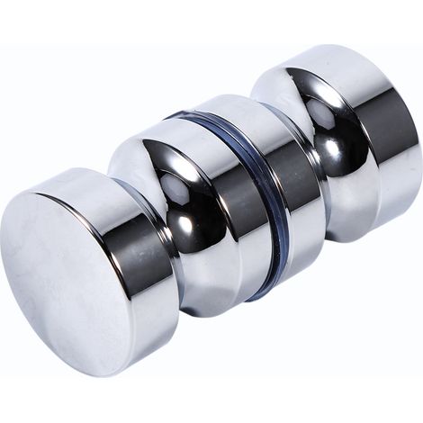 Türgriff aus Aluminiumlegierung für Badezimmer- und Duschschränke, 1,1 Zoll Durchmesser, Einzelknopf, inklusive Befestigungsschrauben (1/3)