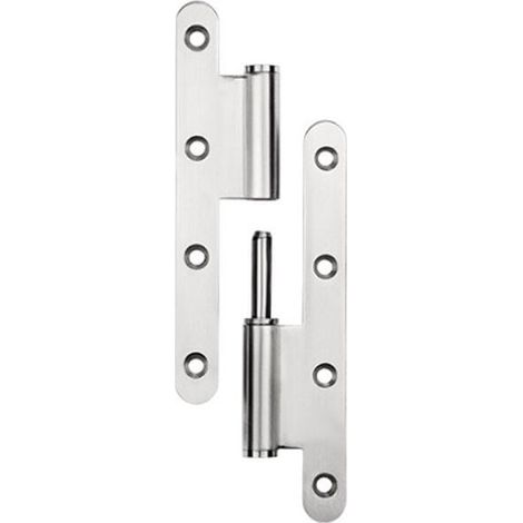 Gauche - Paumelle Inox - épaissir - 140x60x2.5mm (1/3)
