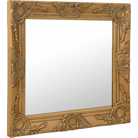 Maison Exclusive - Wandspiegel im Barock-Stil 50x50 cm Golden (1/5)