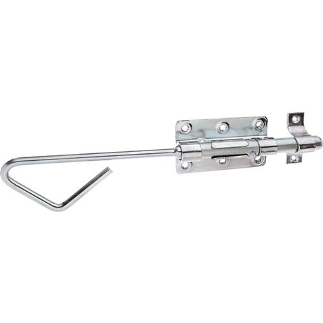 ALBERTS Bolzen-Stangenriegel, mit befestigter Schlaufe, disp., Bolzen Ø16, Länge 320mm (1/3)