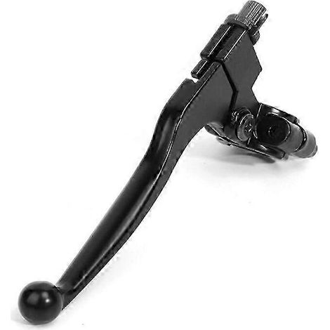 Poignée d'embrayage/frein pliable universelle 7/8" 22 mm, levier de direction gauche réglable pour moto, quad, genou, tibia (noir) (1/5)